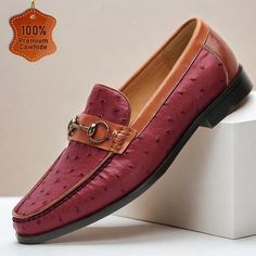 Category:Loafers  Slip-Ons; Upper Materials:Leather,Cowhide; Lining Materials:Cowhide; Embellishment:Buckle; Season:Fall,Winter; Gender:Men's; Toe Shape:Round Toe; Outsole Materials:Rubber; Closure Type:Loafer; Function:Comfortable,Breathable,Slip Resistant; Listing Date:08/16/2024; 2024 Trends:Classic Loafers Formal Summer Moccasins With Almond Toe, Formal Almond Toe Moccasins For Summer, Formal Summer Almond Toe Moccasins, Summer Formal Almond Toe Moccasins, Summer Leather Wingtip Loafers, Fitted Leather Loafers For Summer, Summer Leather Loafers, Mens Slip Ons, Classic Loafers