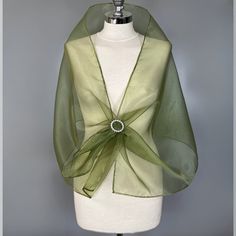 A very elegant organza shawl for your wedding party or evening dress. Made of light organza, slightly sparkles on the sun or light. Color: olive green  ( other colors are available ) Size : 150 cm x 48 cm approx   You can use it as a wrap, shawl or stola. WE have matching bags in our Etsy Shop! WE accept credit cards! Organza Shawl, Alpaca Shawl, Women Suits Wedding, Wedding Scarf, Lace Shrug, Bridesmaid Shawl, Evening Shawls, Suits Wedding, Bridal Cover Up