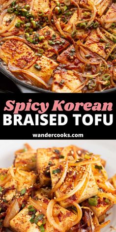 this spicy korean braised tofu is an easy and delicious side dish