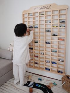 Matchbox Car Storage - Etsy Toddler Boy Room Decor, Big Boy Bedrooms, Cars Room, Baby Boy Room Decor, Toddler Boys Room, Baby Room Inspiration, Baby Boy Room Nursery, Nursery Room Inspiration, Toddler Rooms