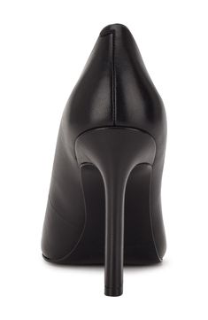 A pointy toe and striking sculpted heel balance a chic but timeless pump that will polish off any look. 3 3/4" heel Synthetic and textile upper/synthetic lining and sole Imported Black Pumps With 4-inch Heel For Evening, Black Evening Pump With 4-inch Heel, Sleek Closed Toe Heels With Wrapped Heel, Chic Almond Toe Pump With 4-inch Heel, Sleek Closed Toe Heels With Padded Heel, Sleek Heels With Padded Heel And Closed Toe, Evening Heels With Padded Heel And Pointed Toe, High Heel Court Shoes With Sculpted Heel For Evening, Sleek High Heel Pump With Padded Heel