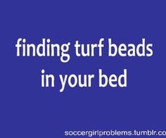 a blue background with the words finding turf beads in your bed