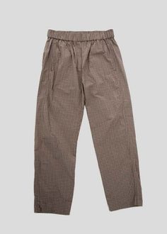 Steven Alan The Ultralight Pants - Brown Plaid Relaxed Fit Pull-on Trousers, Relaxed Fit High-waisted Cargo Pants For Loungewear, Loungewear Cargo Pants With Elastic Waistband, Loungewear Cargo Pants With Elastic Waistband And Straight Legs, Pull-on Tapered Leg Cargo Pants For Loungewear, Brown Relaxed Fit Trousers, Relaxed Fit Pants For Daywear, Brown Relaxed Fit Pull-on Pants, Brown Relaxed Fit Harem Pants With Tapered Leg