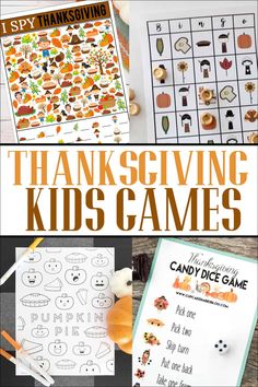 thanksgiving games and activities for kids to play with