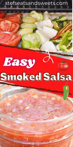 an easy smoked salsa recipe in a jar