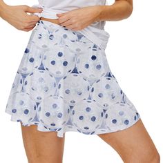 Elevate your pickleball skills with the Dizzy Pickle Women's Pickleball 15" Court Skorts with Inner Shorts. The a-line flare skirt not only enhances your figure, but also adds a touch of fashion. So, confidently display your individual style on the court with the added comfort and practicality of included under-shorts. Made from 90% Polyester and 10% Spandex Shorts with a 3" inseam layered under the skirt Standard Fit - True to Size Machine wash Under-shorts have a coordinating pattern. For length divide the long inseam number provided below in half. MADE JUST FOR YOU! All of the Dizzy Pickle collections feature a design by Amy D. Kilpatrick and each item is custom-made just for you, at the time the order is placed. Please consider the production days as well as the shipping days when you Under The Skirt, Coordinating Patterns, Toddler Accessories, Pet Holiday, Spandex Shorts, Skorts, The Court, Pickleball, Individual Style