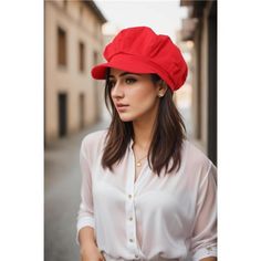 This Newsboy Cap For Women Is Made Of 100% Premium Cotton Material With Superior Sewing Craftmanship. The Summer Hat Is Lightweight, Breathable, Stretchy, And Comfortable To Wear All Day Long. The Beret Hat For Women Features A Puffy Vintage Style With Six Panel Linen Plaid Style And Solid Color Design That Will Lend A Timeless Touch To Your Outfit And Appearance To Make You Look Effortlessly Stylish And Cool. Fitted With An Elastic Closure Band In The Back, This Summer Hat For Women Stretches G Red Short Brim Baseball Cap For Spring, Trendy Red Beanie Hat, Trendy One-size Beret Cap, Trendy One Size Fits Most Beret Cap, Trendy One-size-fits-most Beret Cap, Trendy One Size Fits Most Beret, Casual Red Flat Cap, Red Cotton Flat Cap Hat, Red Cotton Flat Cap