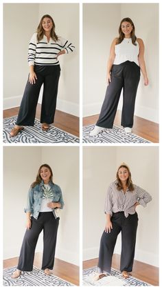 How To Style Wide Leg Yoga Pants — Caralyn Mirand Koch Wide Legs Black Pants Outfit, Wide Leg Black Pants Outfit For Work, Black Wide Leg Pants Outfit Work, Wide Leg Leggings Outfit, Black Wide Leg Pants Outfit Casual, Wide Leg Dress Pants Outfit, Shoes With Wide Leg Pants, Wide Leg Black Pants Outfit, Wide Leg Pants Outfit Casual