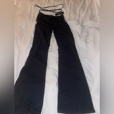 Motel Rocks Pants, Size Small, Black, Fitted, Flare Bottom, Tie Around Waist, Perfect Condition, New With Tag Leopard Trousers, Leopard Jeans, Dye Jeans, Leopard Pants, Y2k Pants, Floral Print Pants, Velvet Trousers, Motel Rocks, Plaid Pants