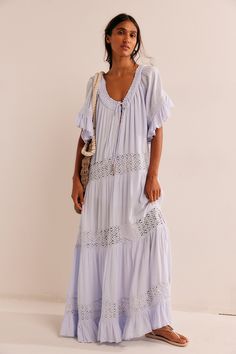 Dream On Maxi | Free People Summer Beach Dresses, White Maxi Dress Boho, Dresses Sundresses, Beach Dresses Summer, Resort Dresses, Dream On, Dress Xl, Style Maxi Dress, Model Pictures