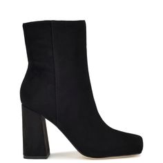 Dress Booties, Modern Square, Black Media, Nine West, Bootie, Block Heels, Heel Height, Womens Sizes, Turn Ons