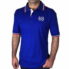 Polo Shirt with Square Compass Embroidery Logo [Black, Grey, Blue] - Bricks Masons