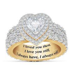 Love Everlasting Stackable Ring Set, Stackable Ring Sets, Danbury Mint, Rose Ring, Stackable Ring, Diamond Sizes, Stackable Rings, 14kt Gold, Eternity Bands, Ring Set