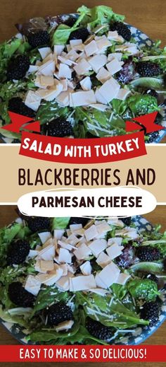 Impress your guests with a turkey, blackberry, and Parmesan cheese salad that’s perfect for entertaining. This dish offers a unique combination of flavors that’s both elegant and easy to prepare. Serve it as a starter, side dish, or light main course at your next dinner party. Drizzle with balsamic glaze or a light vinaigrette for added flavor. Enjoy a sophisticated salad that’s sure to delight your guests.