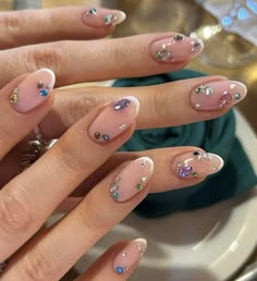 Discover rings to match any mood and style on Jedora. Stone Nails, Taylor Swift Nails, Siren Aesthetic, Milky Nails, Minimal Nails, Nail Style, Gem Nails, Nails 2024, Classy Nails