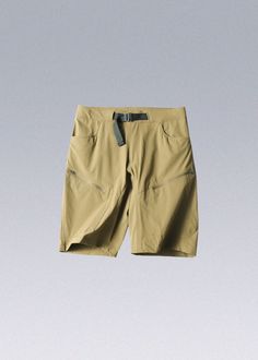 a pair of shorts hanging from a clothes line