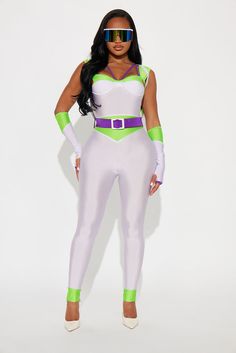 Galaxy Gal 2 Piece Costume Set - White/combo | Fashion Nova, Womens Costumes | Fashion Nova Buzz Lightyear Costume Women, Gym Costume, Ranger Costume, Buzz Lightyear Costume, Space Costumes, New Halloween Costumes, Bodysuit Costume, Space Cadet, Costume Set