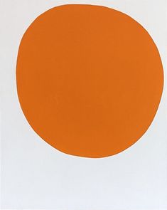 an orange circle on a white background