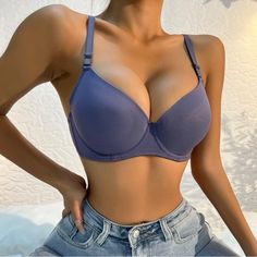 Shein Bra - Lightly Lined Size 80d (36d). Brand New. Willing To Accept Reasonable Offers. Bra Outfit Fashion, Dr Mundo, Dusty Pink Style, Purple Bra, Women Bras, Small Bra, Purple Bras, Purple Collar, Violet Purple