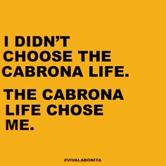 i didn't choose the carbona life, the carbona life chose me