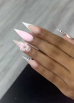 - 𝗳𝗼𝗹𝗹𝗼𝘄 𝟰 𝗺𝗼𝗿𝗲 ➚�➚➚ Gel Pink Nails, Art Rings, Long Acrylic Nail, Wow Nails, Acrylic Toe Nails, Long Acrylic Nail Designs, Cap Decoration, Stiletto Nails Designs