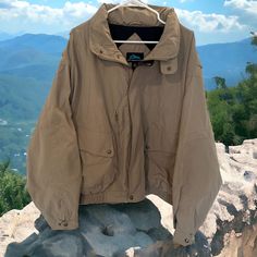 Tri-Mountain Men’s Windbreaker-Water Resistant Jacket. Men’s Plus Size 2xl Approx. 29” Underarm To Underarm, 26” Long. Brand New. Brown Windproof Outerwear For Outdoor, Hooded Brown Sport Coat For Outdoor, Adventure Windbreaker With Pockets For Winter, Winter Adventure Windbreaker With Pockets, Brown Sport Coat For Winter Outdoor Activities, Casual Winter Adventure Windbreaker, Casual Khaki Outerwear For Adventure, Brown Utility Windbreaker For Outdoor, Long Sleeve Windbreaker With Pockets For Adventure