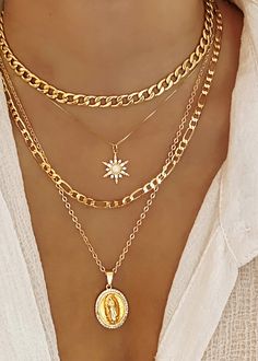 The Chunky Cuban Necklace - Gold Filled – YUMIYU Figaro Necklace, The Bling Ring, Classic Vibe, Figaro Chain Necklace, Stacked Necklaces, Necklace Collection