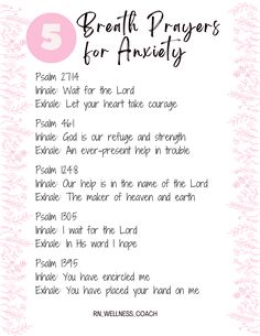 the five breath prayers for an angelic woman with pink flowers on her head