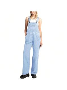 About this itemVintage denim design: The Women casual denim overalls feature a classic vintage denim design that never goes out of style.Adjustable straps: The adjustable straps allow you to customize the fit of the overalls, ensuring a comfortable and flattering look.Stretchy fabric: The stretchy fabric provides flexibility and freedom of movement, making these overalls perfect for everyday wear.Bib jeans pants style: The bib jeans pants style adds a trendy and unique touch to your outfit, maki Cheap Medium Wash Bib Front Overalls, Cheap High-waist Medium Wash Overalls, Non-stretch Medium Wash Overalls, Casual Non-stretch Denim Overalls, Cheap Non-stretch Denim Blue Overalls, Overalls Vintage, Denim Overalls, Sleeveless Jumpsuits, Denim Design