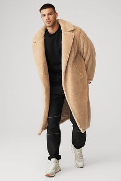 Sherpa & trench — a match for the ages. The full-length, classic trench silhouette gets reinvented for right now in our cozy, coveted sherpa, with an open front and zippered pockets to keep your stuff safe en route to-and-from. Open front & zippered, side-entry welt pockets Plush sherpa (faux fur) Unisex style Designed & uniquely fit for every size Wear-tested by our in-house team for the perfect fit Affordable Trendy Orange Outerwear, Cozy Oversized Beige Outerwear, Cozy Long Sleeve Alo Yoga Outerwear, Alo Yoga Cozy Long Sleeve Outerwear, Alo Yoga Long Sleeve Relaxed Fit Outerwear, Alo Yoga Relaxed Fit Long Sleeve Outerwear, Cozy Oversized Neutral Outerwear, Alo Yoga Oversized Long Sleeve Outerwear, Oversized Cozy Fur Coat For Fall