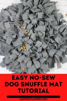 an easy no sew dog snuffle mat is the perfect addition to any diy project