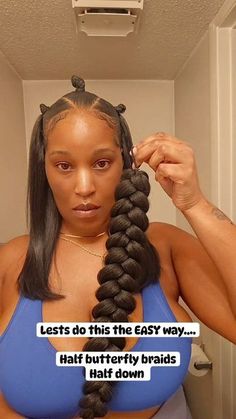 French Braid Styles, Natural Hair Puff, Quick Braids, Hair Puff, Work Smarter Not Harder, Mohawk Braid, French Braids, Smarter Not Harder