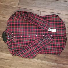 Nwt Chaps Christmas Plaid Shirt Size Xl 20 100% Cotton Red Flannel Shirt For Winter, Casual Cotton Holiday Shirt, Casual Red Holiday Shirt, Red Long Sleeve Holiday Shirt, Casual Cotton Shirt For Holidays, Holiday Red Cotton Shirt, Red Cotton Holiday Shirt, Red Cotton Shirt For Christmas, Christmas Plaid