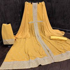 If you are a diva who loves to turn heads wherever you go and this fantastic mustard colored anarkali suit. Shamita shetty looks beautiful in this beautiful suit is prettified with embroidered floral patternson the kameez. The top is made of georgette fabric accompanied with santoon inner and bottom, along with chiffon dupatta. Women can buy this designer suit to wear for their upcoming parties, festivals, wedding functions or engagement ceremonies and occasions, where you want to be center of attraction. Note:- The actual product may differ slightly in color and design from the one illustrated in the images when compared with computer or mobile screen. Shamita Shetty, Designer Suit, Engagement Ceremony, Beautiful Suit, Silk Art, Chiffon Dupatta, Mobile Screen, Anarkali Suit, Anarkali Suits