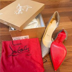 Very Gently Used Size 39, Christan Louboutin Irizia Heels Purchased From Nordstrom In 2020 And Worn For 2 Parties. Always Kept Wrapped In Tissue And Bag And Stored In Box. Only Wear Shown In Picture On The Bottom. Includes Box, & Dust Bag Louis Vuitton Red, Red Bottom Shoes, Christian Louboutin Heels, Red Bottoms, Christian Louboutin Shoes, Shoes Women Heels, Christian Louboutin, Dust Bag, Shoes Heels