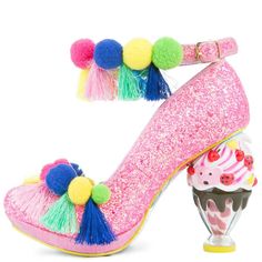 Women's Arctic Roll High Heel Arctic Roll, Fantastic Shoes, Pink High Heels, Cute Heels, An Ice Cream, Ice Cream Sundae, Mary Jane Heels