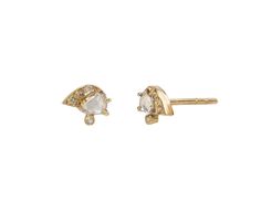 With their stunning sparkle and symbolic design, these Celine Daoust earrings are perfect for everyday. The 14K yellow gold and diamond eyes connect to 14K yellow gold post backs and can be worn as a pair or mixed and matched with your other favorites. 14K yellow gold and diamond stud : 3/16" x 1/4"diamonds : vary : 1mm diameter to 4mm diameter each14K yellow gold post backs Yellow Gold Earrings With Rose Cut Diamonds, 14k Gold Earrings With Rose Cut Diamonds, Yellow Gold Earrings With Diamond Eyes For Anniversary, Yellow Gold Diamond Eyes Earrings For Anniversary, 14k White Gold Earrings With Rose Cut Diamonds, White Gold 14k Rose Cut Diamond Earrings, Anniversary Yellow Gold Earrings With Diamond Eyes, 14k White Gold Earrings With Diamond Eyes, Gold Diamond Earrings With Diamond Eyes For Anniversary