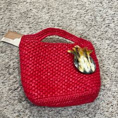 Cute Little Red Handbag Casual Red Rectangular Bag, Red Handheld Casual Satchel, Red Casual Handheld Satchel, Casual Red Handheld Satchel, Red Rectangular Summer Bags, Trendy Red Straw Bag For Daily Use, Red Satchel For Daily Summer Use, Casual Red Rectangular Satchel, Casual Red Rectangular Shoulder Bag