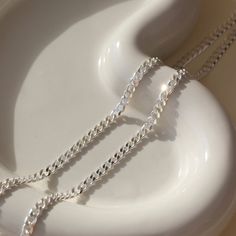 925 sterling silver cuban style chain link bracelet Minimalist Sterling Silver Chain Bracelet With Curb Chain, Classic Adjustable Silver Chain Necklace, Trendy Silver Curb Chain Bracelet, Minimalist Silver Cuban Link Chain Bracelet, Carter Bracelet, Forever Jewelry, Solid Gold Jewelry, Hook Clasp, Silver Spring