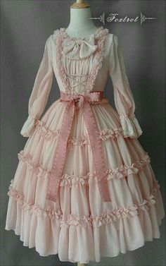 Fairy Rose, Op Dress, Lolita Outfits, Kawaii Dress, Foxtrot, Historical Dresses, Brown Dress, Harajuku Fashion