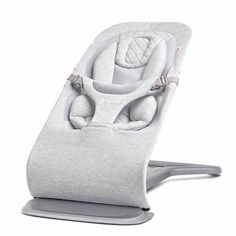 a baby seat that is attached to a stand