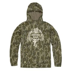 The Mossy Oak Vintage Tree Logo Camo Hoodie is classic comfort for hunting, at the cabin, in-between hunts, around the fire, or picking up tools at the local co-op. It's decorated with our original and timeless pattern, Original Bottomland, for a throwback to our start in 1986. Tree Logo, Tree Logos, Tech Shirt, Camo Hoodie, Vintage Tree, Rain Gear, The Cabin, Vintage Hoodies, Mossy Oak