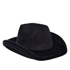 Get ready to ride off into the sunset in style with this 4-pack of black cowboy hats. Whether you're headed to a Halloween party, rodeo, festival, or performance, this hat will instantly elevate your country line dancer costume, western movie character outfit, or pioneer settler wardrobe, and show off your western flair. The felt white men's or women's cowboy hat with feathers is explicitly designed for adults and is perfect for line dancing, bull riding, or running errands around town for that Western Style Cap For Country Events, Western Black Costume Hats And Headpieces For Party, Black Hat Band For Western-themed Events, Adjustable Black Mini Hats For Western-themed Events, Black Adjustable Top Hat For Western Theme, Black Brimmed Mini Hats For Rodeo, Western Black Costume Hat For Rodeo, Brimmed Black Costume Hat For Western-themed Events, Western Black Costume Hats And Headpieces For Rodeo