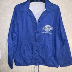 Vintage 80s Walmart Throwback Logo Windbreaker Jacket USA MADE Discount Store. Unique Find!! Walmart Discount Store Employee Jacket Store #236 Crockett, TX Made in USA Jacket Store, Windbreaker Jacket, Nike Jacket, Made In Usa, Athletic Jacket, ? Logo, Quick Saves