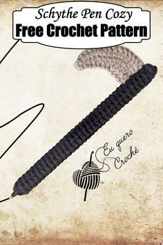 a crochet hook with the words free crochet pattern written below it