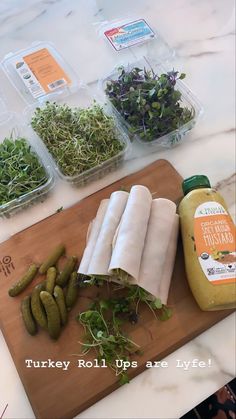 vegetables are laid out on a cutting board and ready to be put into salad dressings