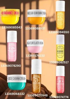 an advertisement showing different types of lip bales