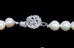 "Akoya Baroque Cultured Pearl Strand Necklace & Matching Pearl Stretch Bracelet Pearl Size: 7mm-7.5 Clasp Type: Silver Tone Box Length of Necklace: 16\" Weight: 42 grams Pre-owned but Good used Condition. Shows signs of use. Tongue of clasp box is a little off-center, so it may or may not cause some difficulty operating clasp. (B0717)" Elegant Pearl Bracelet With Lobster Clasp And Round Beads, Luxury Single Strand Pearl Bracelet For Wedding, Elegant Necklace With Box Clasp For Gifts, Elegant Oval Jewelry With Sterling Silver Clasp, Elegant Pearl Necklace With Lobster Clasp For Anniversary, Formal Pearl Bracelet With Sterling Silver Clasp, Elegant Round Pearl Bracelet With Sterling Silver Clasp, Classic Jewelry With Lobster Clasp And Round Beads, Elegant Pearl Bracelet With Lobster Clasp