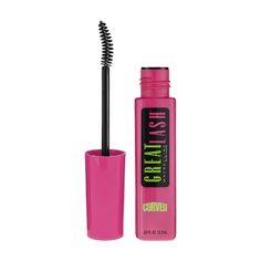 Maybelline Great Lash Curved Brush Washable Mascara, Blackest Black, America's favorite mascara is back with a curved brush! The thickening mascara features a lash-doubling formula that glides on to build great-looking lashes. The custom curved brush lifts each lash for the perfect curl and thickness. The hypoallergenic formula is ophthalmologist tested and safe for contact lens wearers. Complete Your eye makeup look with Maybelline New York's fan favorite Master Precise Liquid Eyeliner and Your Mascara Great Lash, Great Lash Mascara, Maybelline Great Lash, Thickening Mascara, Maybelline Mascara, Great Lash, Blackest Black, Maybelline Makeup, Mascara Tips