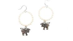 Buddy G's Life on the Farm Beaded Fishhook Earrings with Casted Barnyard Sheep Charm Drop, Silver Plate Finish, 88345FHWHT.S/T Fishhook Earrings, Life On The Farm, Tractor Supplies, Tractor Supply, Fish Hook Earrings, Accessories Jewelry Earrings, On The Farm, Fish Hook, Women Accessories Jewelry